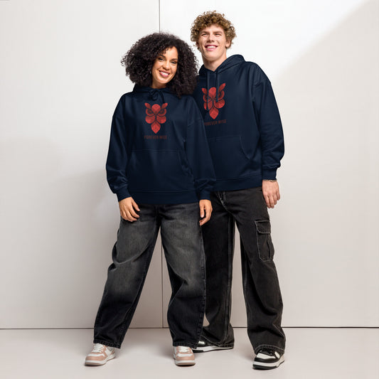 Unisex Organic Side Pocket Hoodie: 'Forever Wise' | Sustainable Owl Fashion USA Dudeily