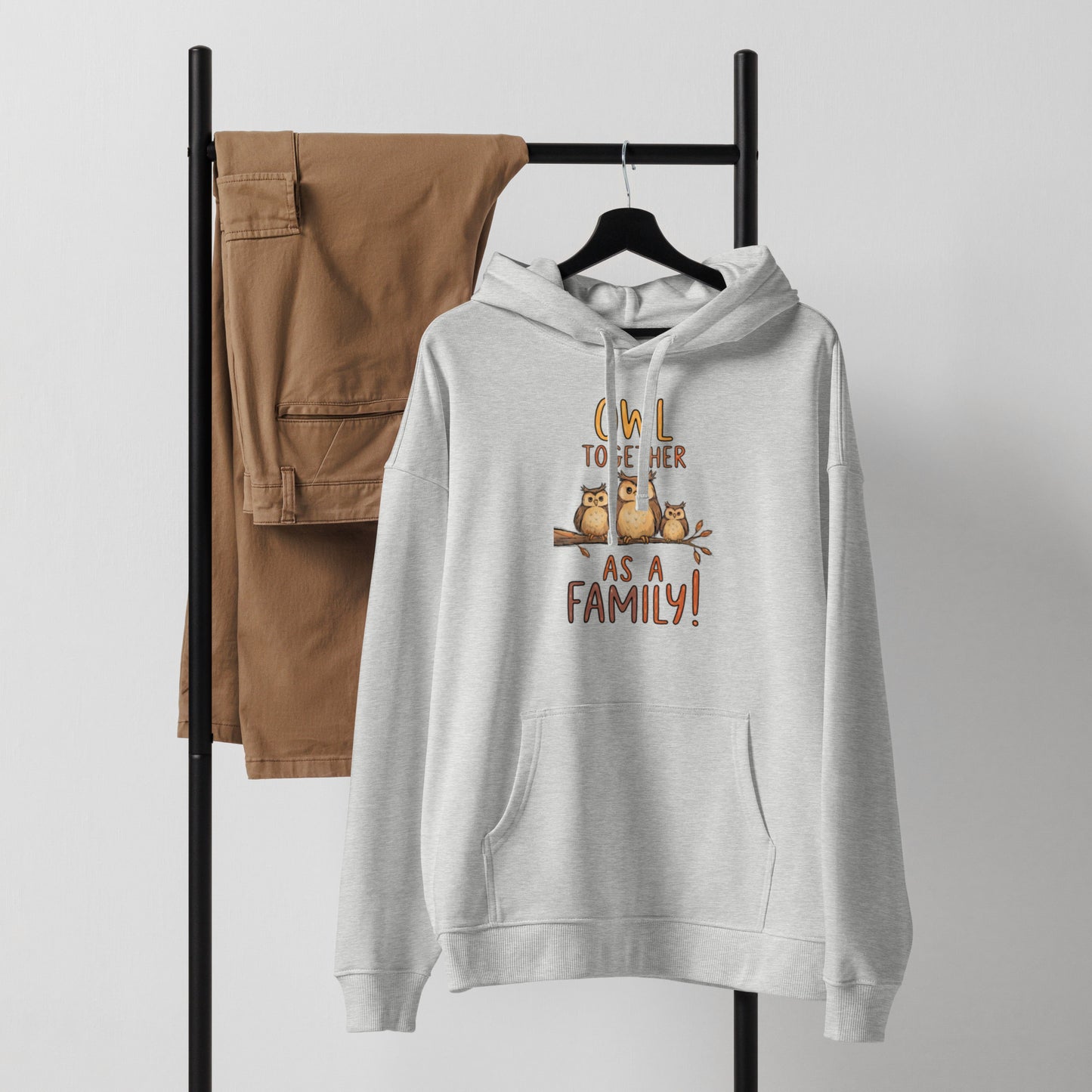 OwlNest Unisex Organic Relaxed Hoodie – Effortless Comfort, Earth-Friendly Style Dudeily