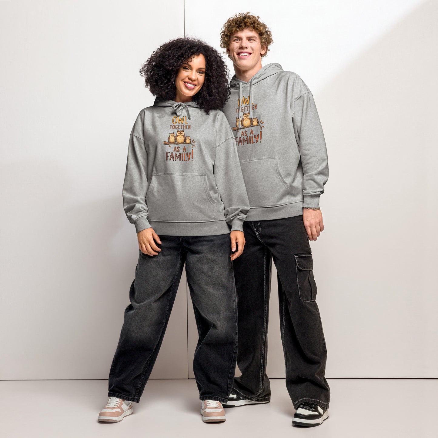 OwlNest Unisex Organic Relaxed Hoodie – Effortless Comfort, Earth-Friendly Style Dudeily
