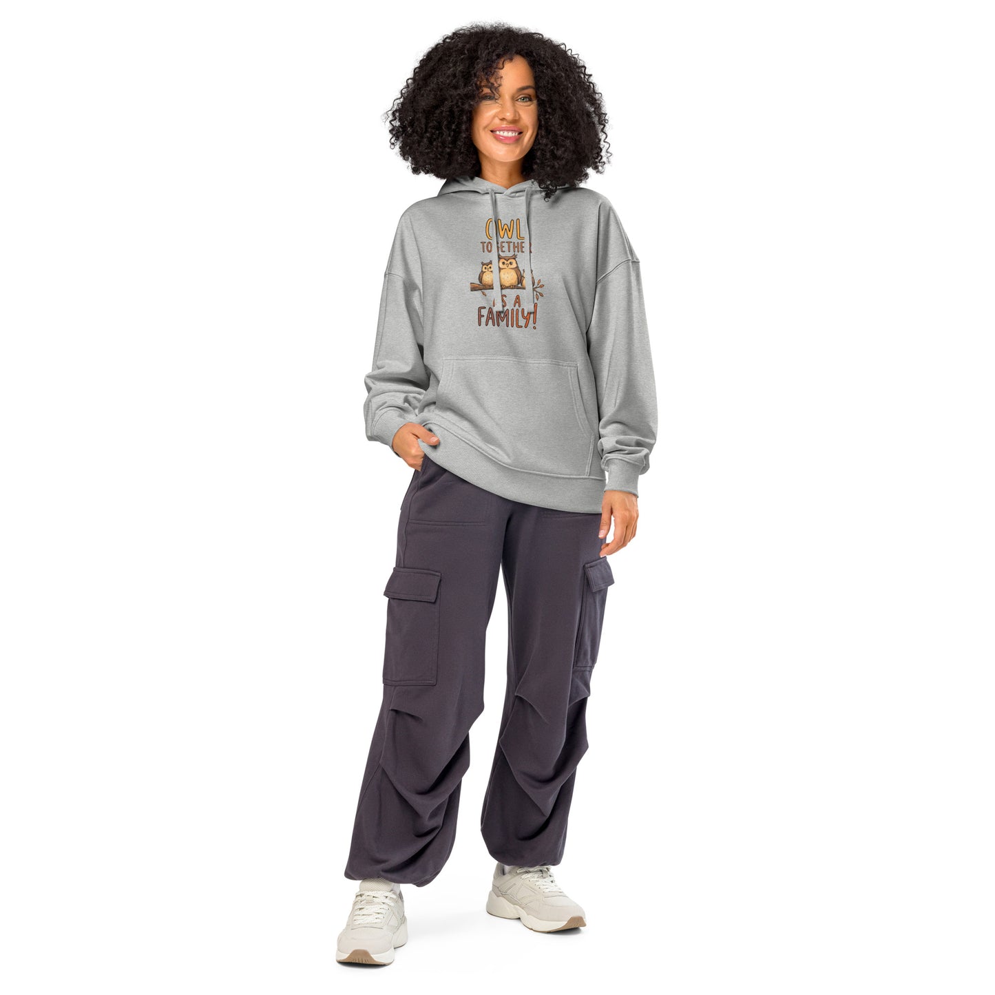 OwlNest Unisex Organic Relaxed Hoodie – Effortless Comfort, Earth-Friendly Style Heather Grey Dudeily