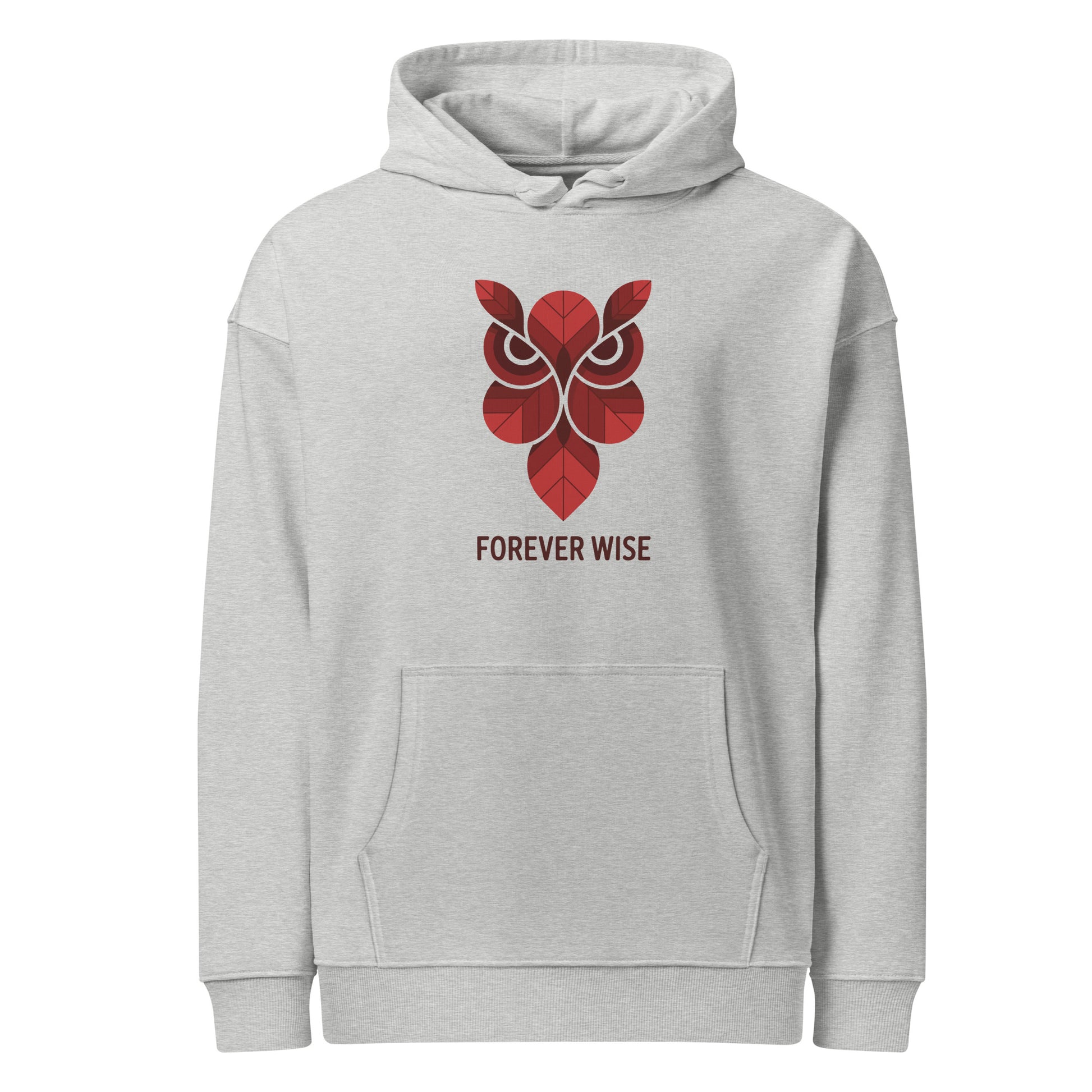 Unisex Organic Side Pocket Hoodie: 'Forever Wise' | Sustainable Owl Fashion USA Dudeily