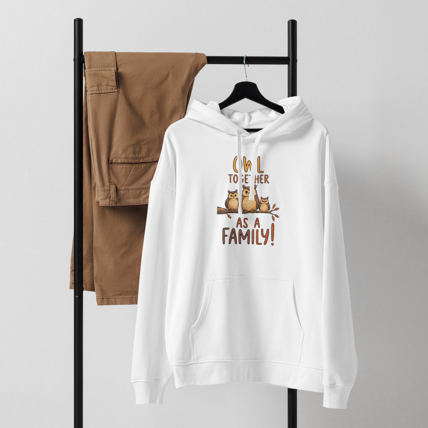 OwlNest Unisex Organic Relaxed Hoodie – Effortless Comfort, Earth-Friendly Style Dudeily