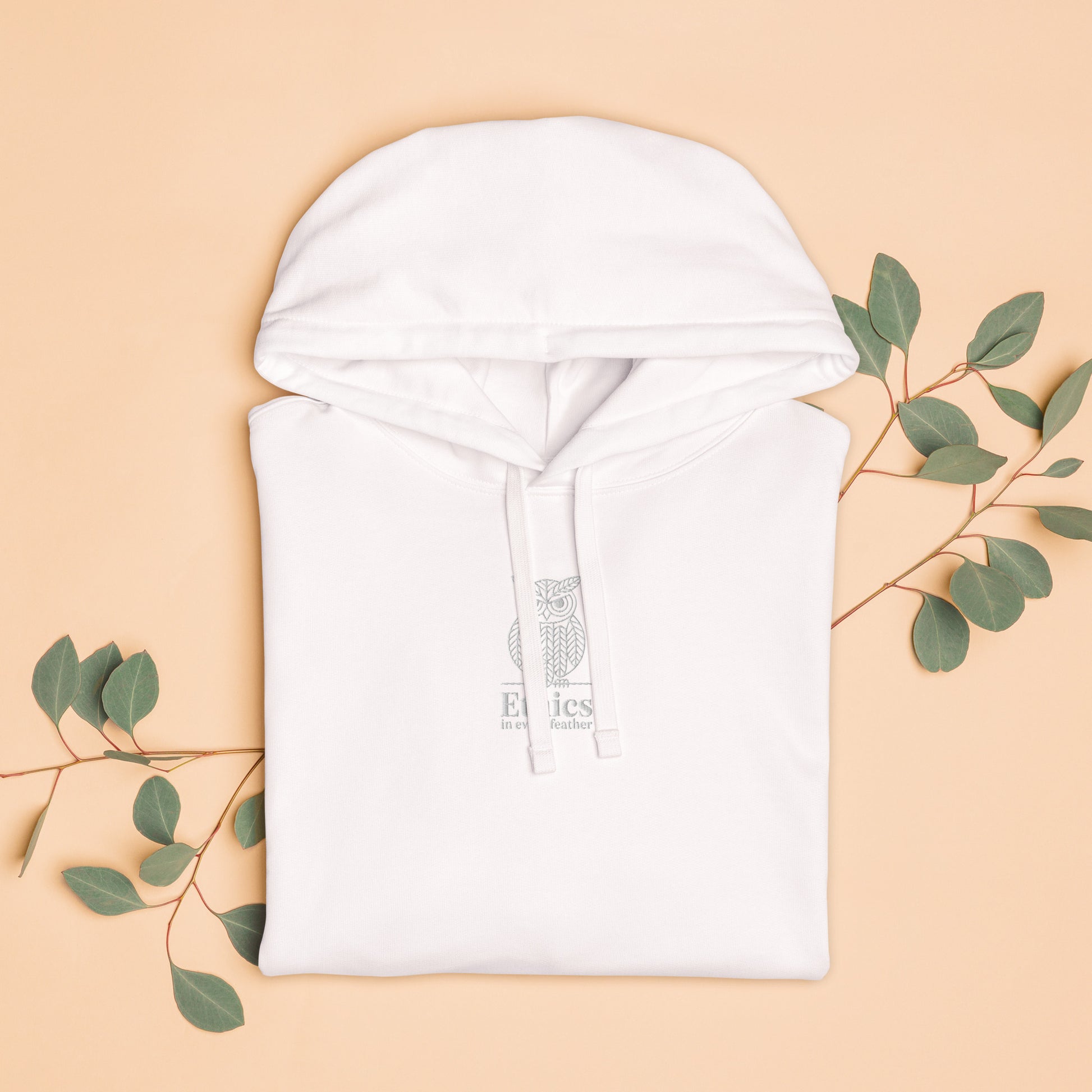 Owl Unisex Organic Relaxed Hoodie – "Ethics in Every Feather" | Sustainable Fashion Dudeily