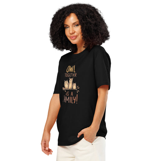 Unisex Organic Ribbed Neck T-Shirt – OwlNest Sustainable Fashion Fit for Family Day Moments Dudeily
