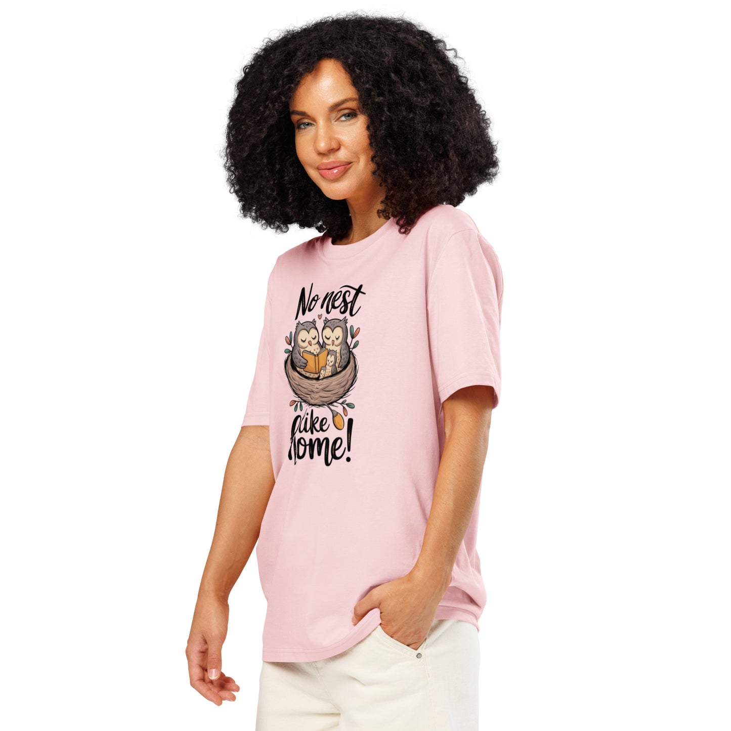 Unisex Organic Ribbed Neck T-Shirt – OwlThread Sustainable Fashion Tee for Family Day Style Dudeily