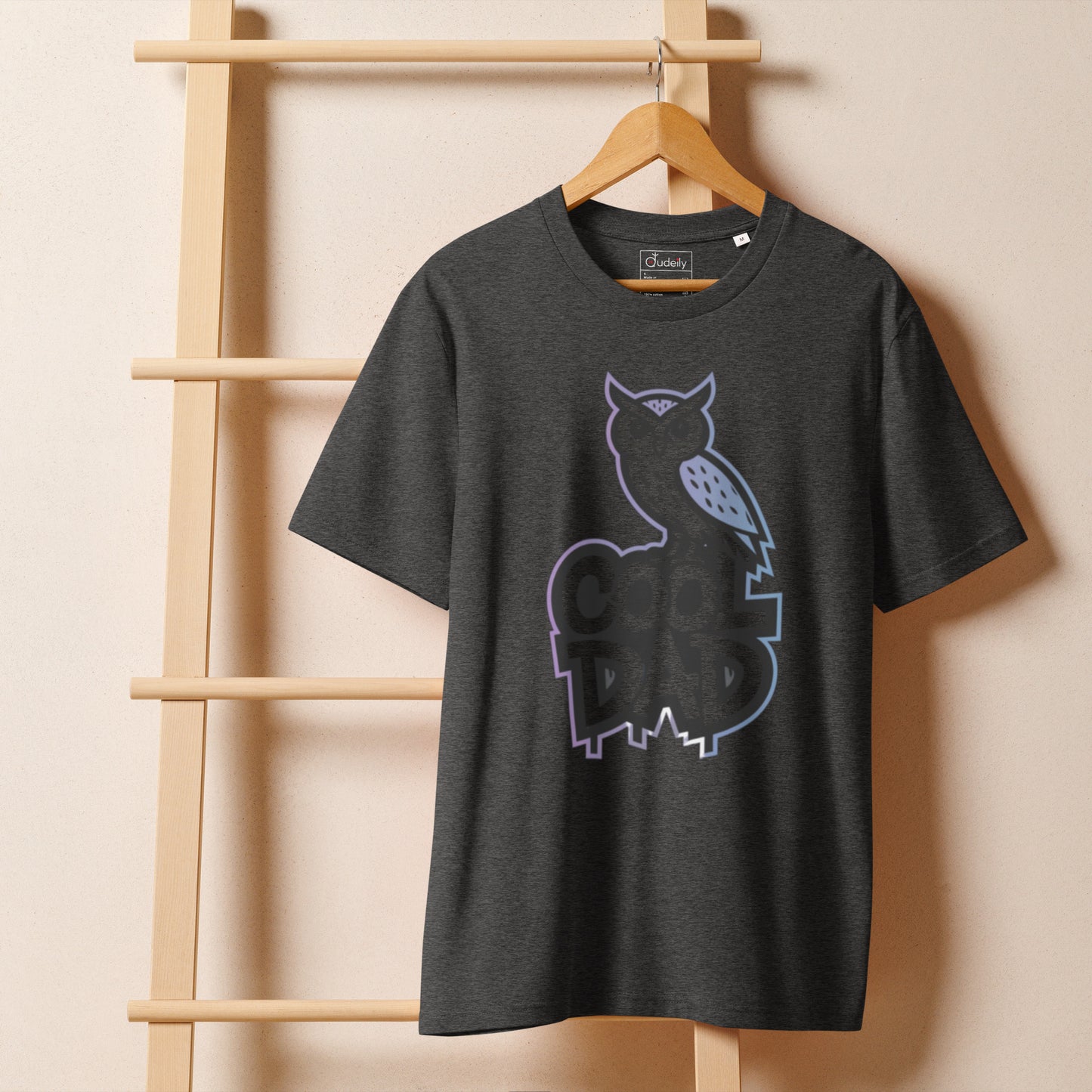 Unisex Organic Ribbed Neck T-Shirt – Owl-Themed Eco-Friendly Style by Dudeily Dudeily