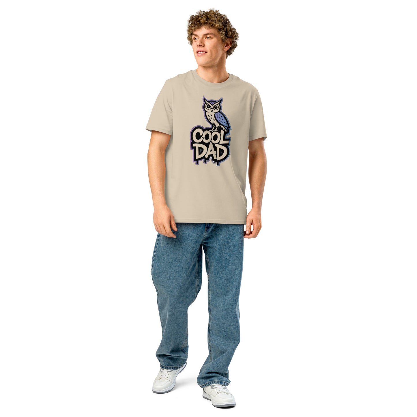 Unisex Organic Ribbed Neck T-Shirt – Owl-Themed Eco-Friendly Style by Dudeily Dudeily