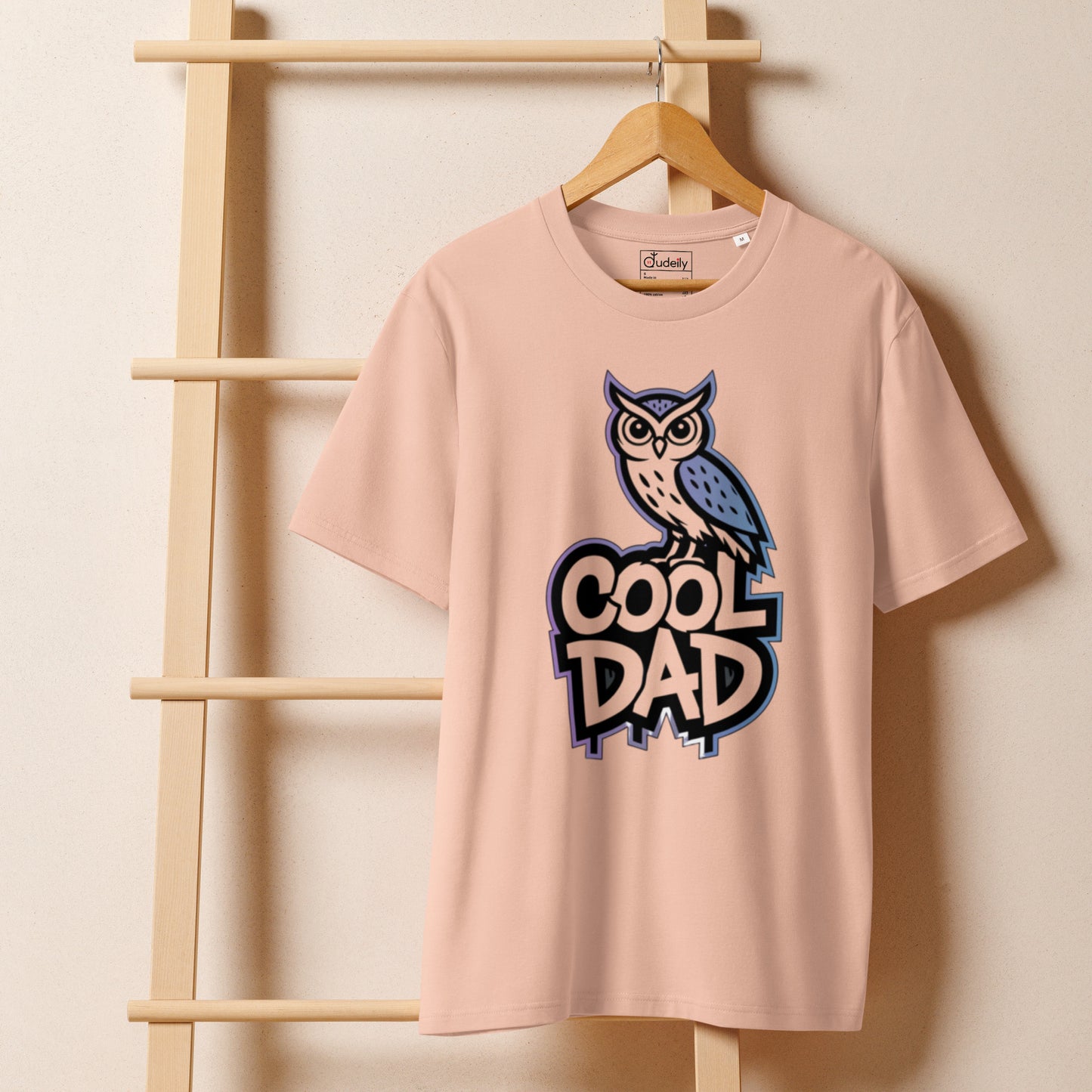 Unisex Organic Ribbed Neck T-Shirt – Owl-Themed Eco-Friendly Style by Dudeily Dudeily