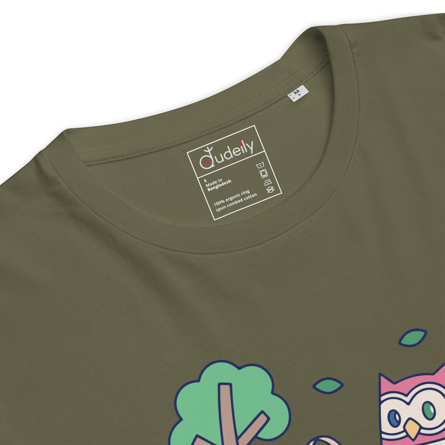 Unisex Organic Ribbed Neck T-Shirt – OwlThread Sustainable Fashion Pick for Family Day Dudeily