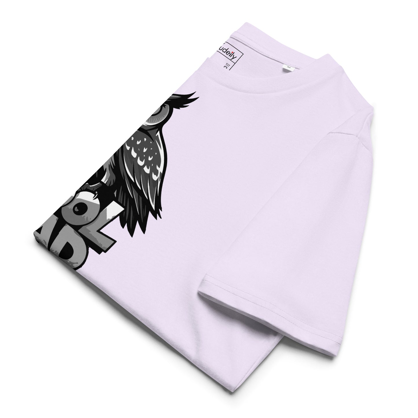 Unisex Organic Ribbed Neck T-Shirt – Owl-Themed Sustainable Fashion for Father’s Day | Dudeily Dudeily