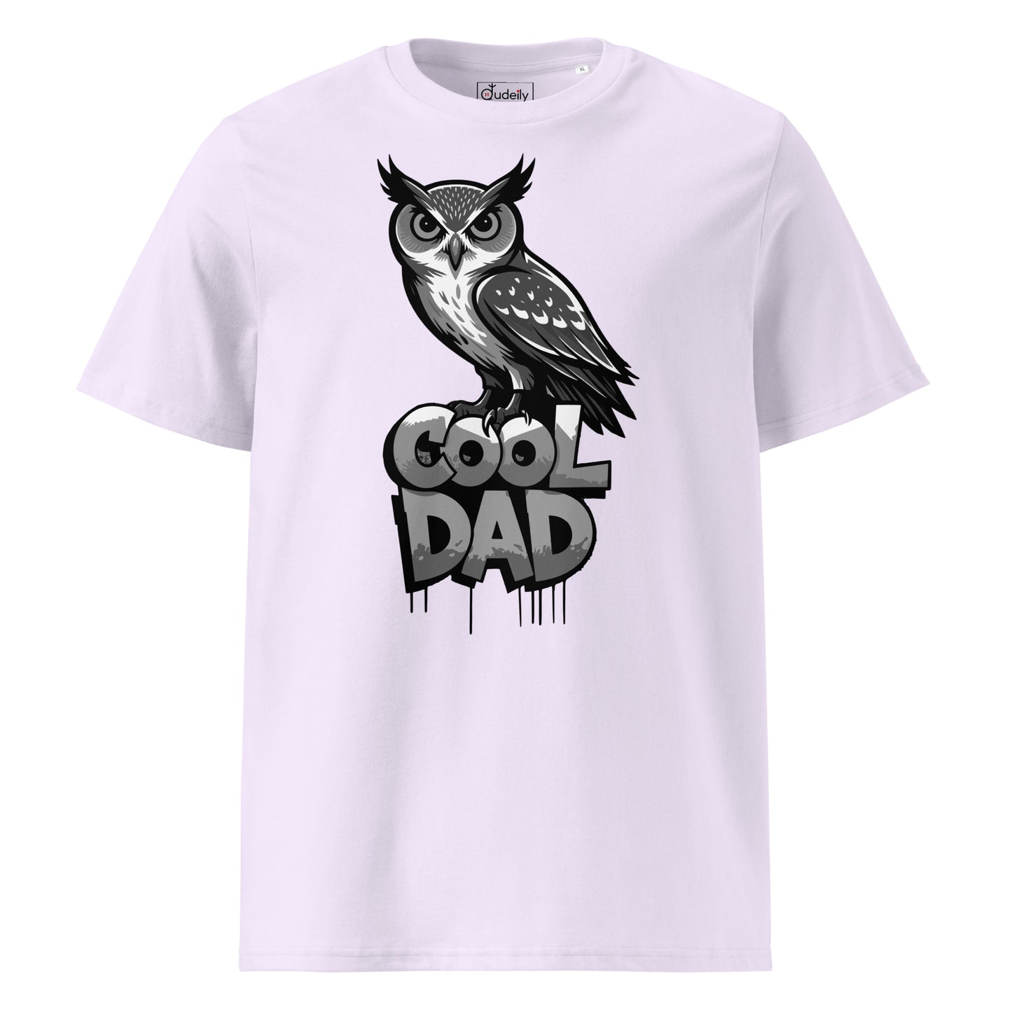 Unisex Organic Ribbed Neck T-Shirt – Owl-Themed Sustainable Fashion for Father’s Day | Dudeily Dudeily