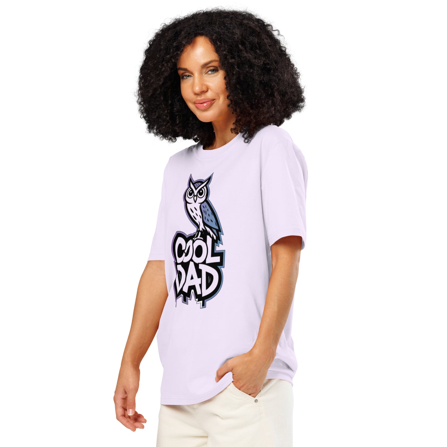 Unisex Organic Ribbed Neck T-Shirt – Owl-Themed Eco-Friendly Style by Dudeily Dudeily
