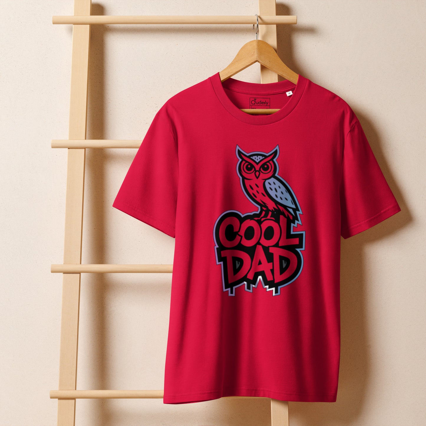 Unisex Organic Ribbed Neck T-Shirt – Owl-Themed Eco-Friendly Style by Dudeily Dudeily