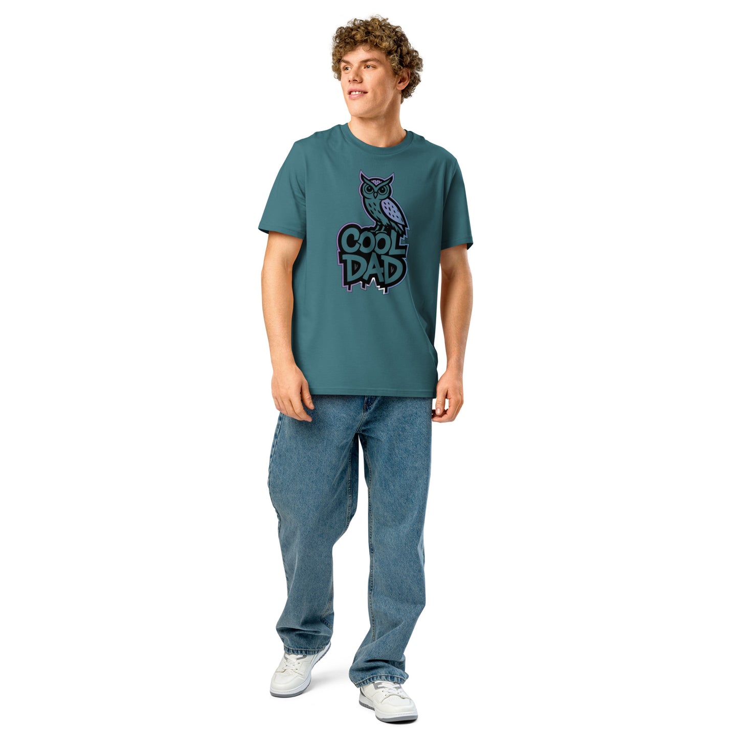 Unisex Organic Ribbed Neck T-Shirt – Owl-Themed Eco-Friendly Style by Dudeily Dudeily