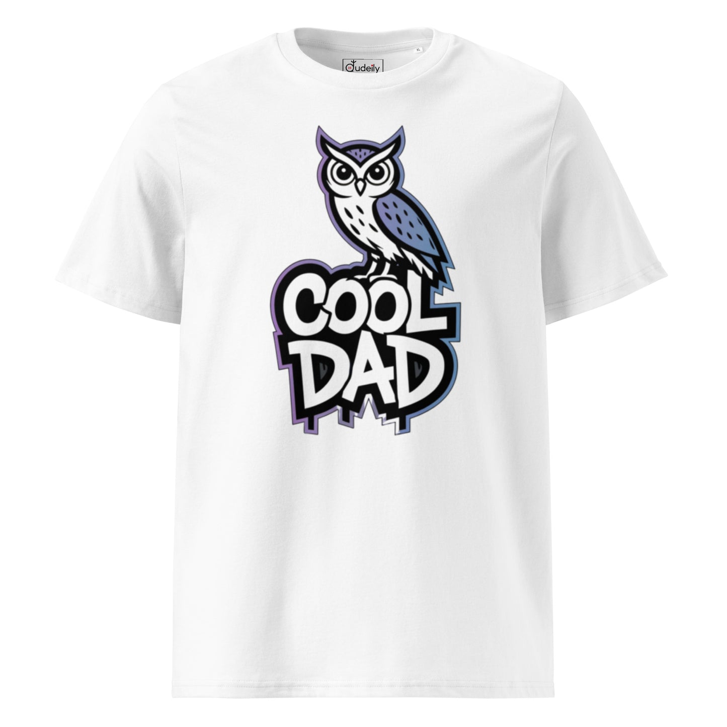 Unisex Organic Ribbed Neck T-Shirt – Owl-Themed Eco-Friendly Style by Dudeily Dudeily
