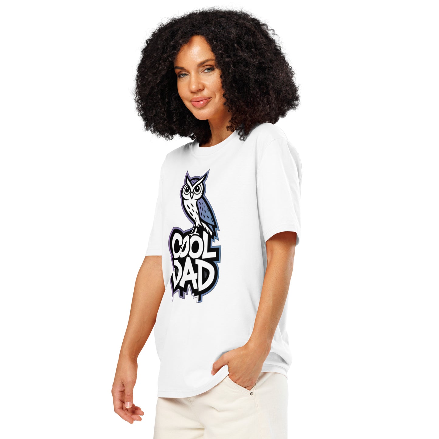 Unisex Organic Ribbed Neck T-Shirt – Owl-Themed Eco-Friendly Style by Dudeily Dudeily