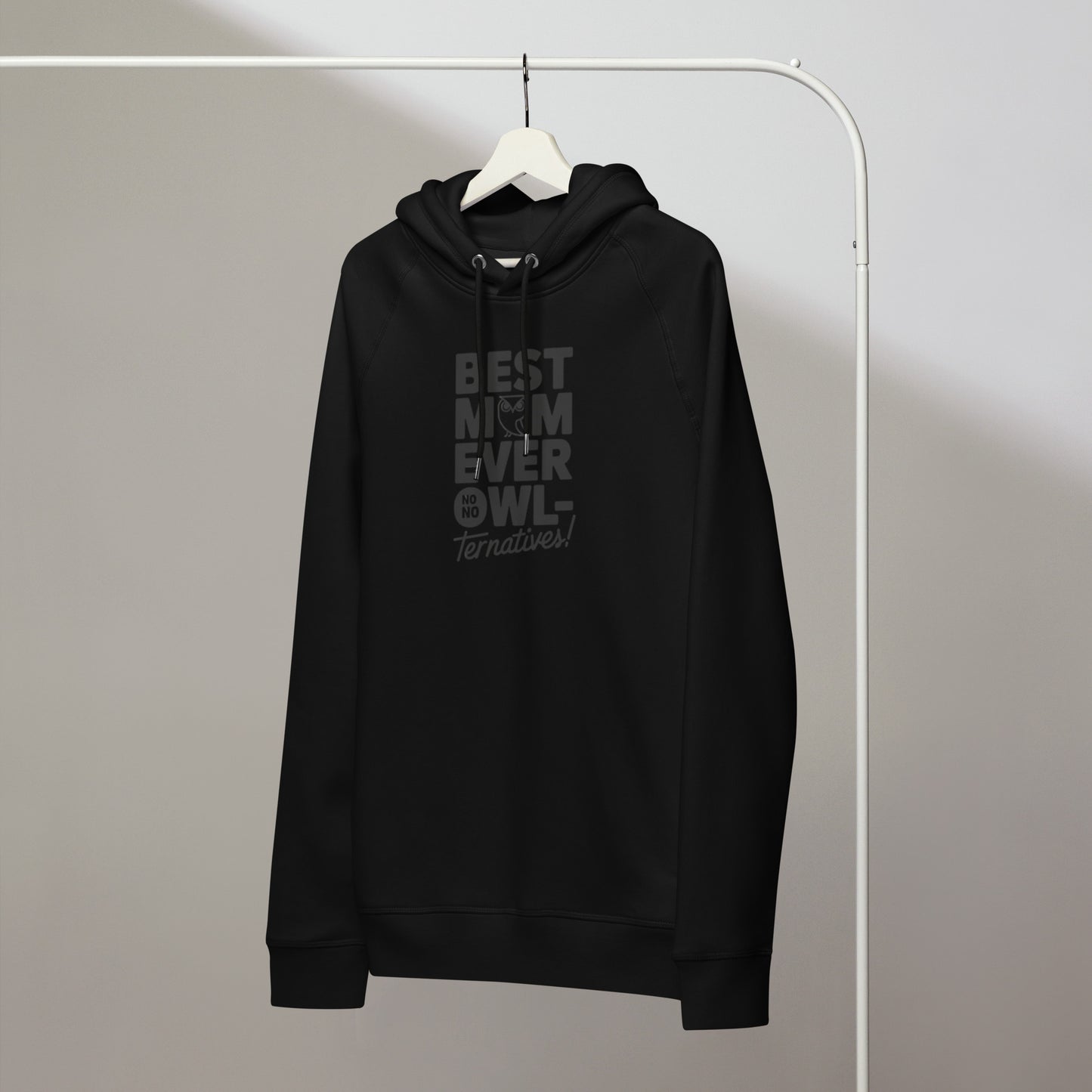Unisex Organic Side Pocket Hoodie – Owl-Themed Eco-Friendly & Sustainable Dudeily