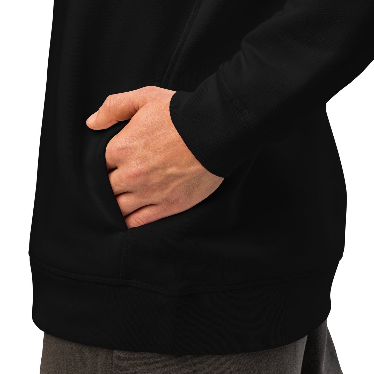 Unisex organic side pocket hoodie: 'Ethics in Every Feather' | Sustainable Owl Fashion USA Dudeily