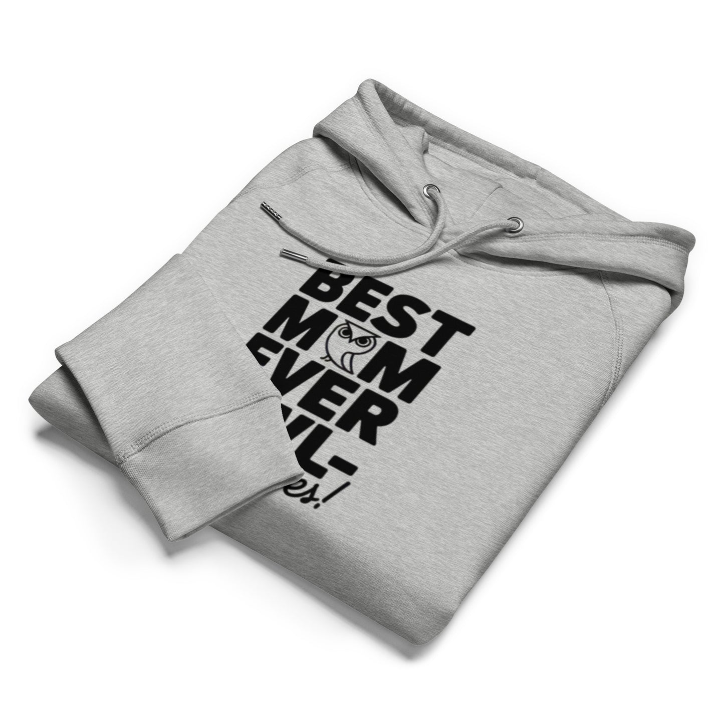 Unisex Organic Side Pocket Hoodie – Owl-Themed Eco-Friendly & Sustainable Dudeily