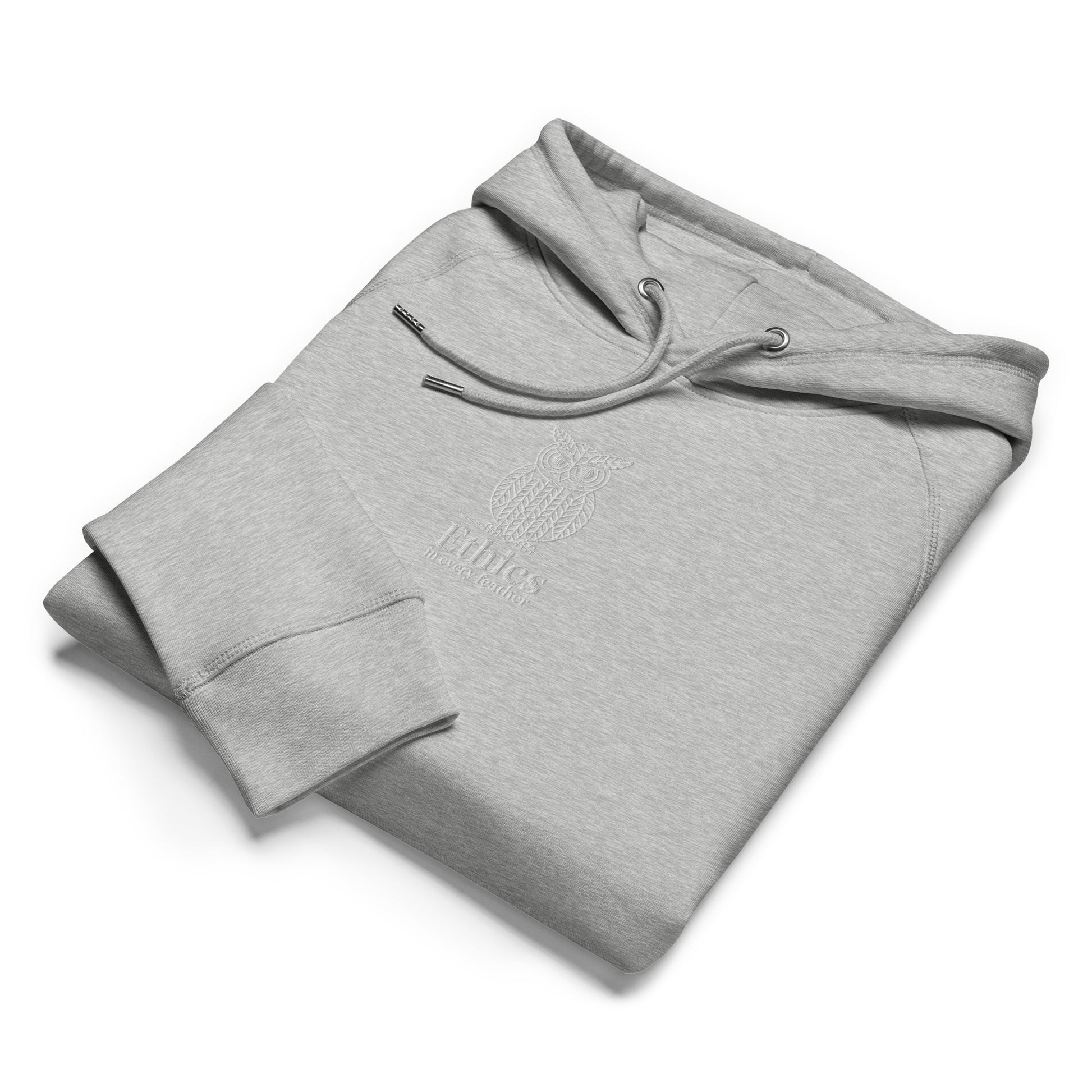 Owl Unisex Organic Side Pocket Hoodie – "Ethics in Every Feather" | Sustainable Fashion Dudeily