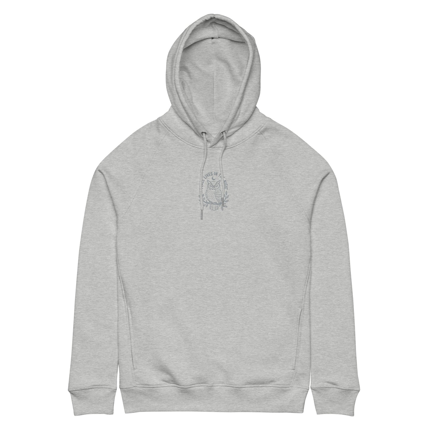 Owl Unisex Organic Side Pocket Hoodie – "Ethics in Every Feather" | Sustainable Fashion Dudeily