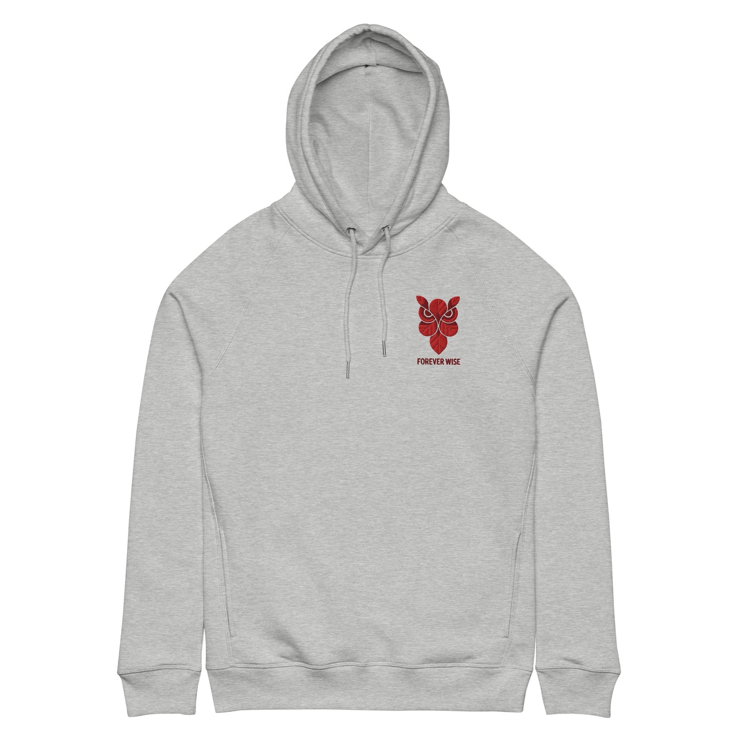 Owl Unisex Organic Side Pocket Hoodie: 'Forever Wise' in Fall | Sustainable Fashion USA Dudeily