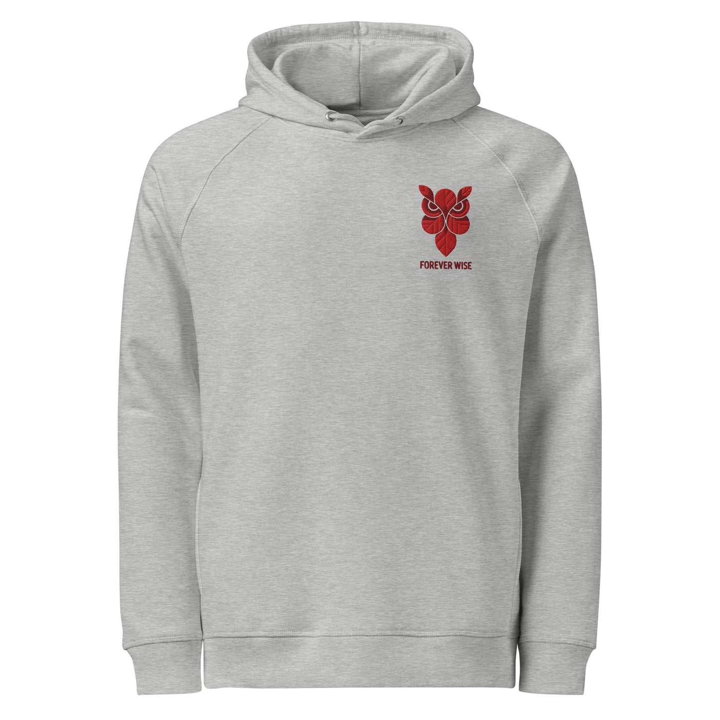 Owl Unisex Organic Side Pocket Hoodie: 'Forever Wise' in Fall | Sustainable Fashion USA Dudeily