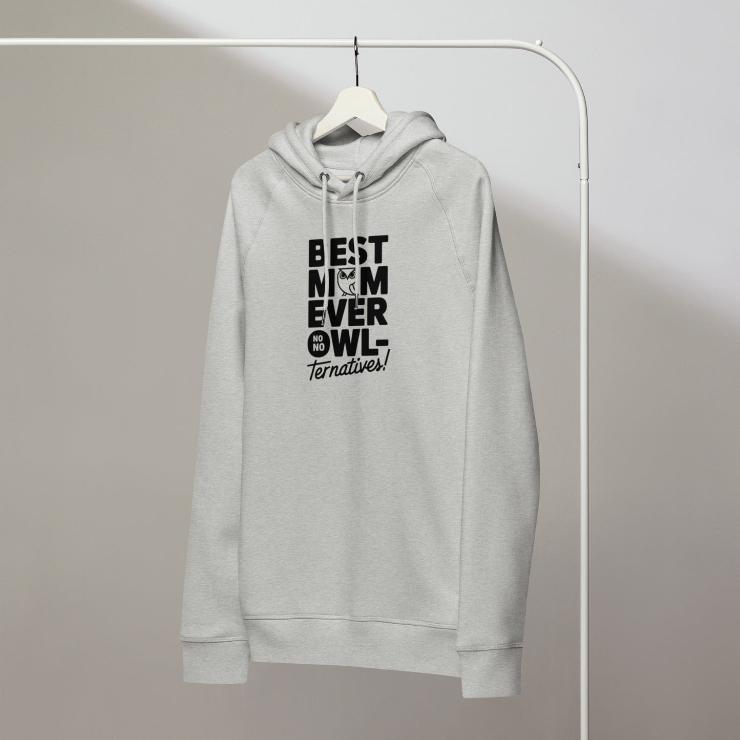 Unisex Organic Side Pocket Hoodie – Owl-Themed Eco-Friendly & Sustainable Dudeily