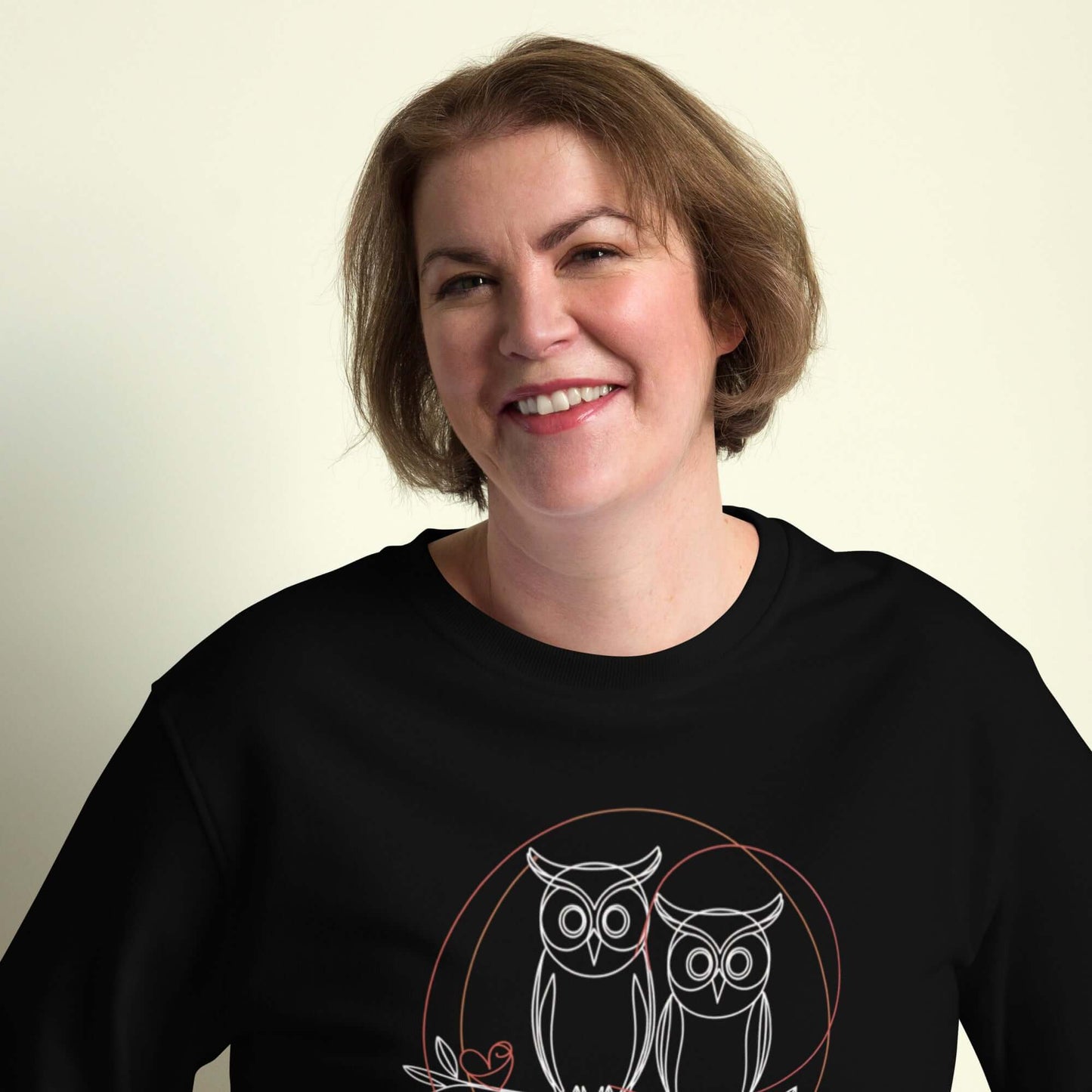 Unisex Organic Sweatshirt | Owl-Themed, Sustainable & Cozy Comfort Dudeily