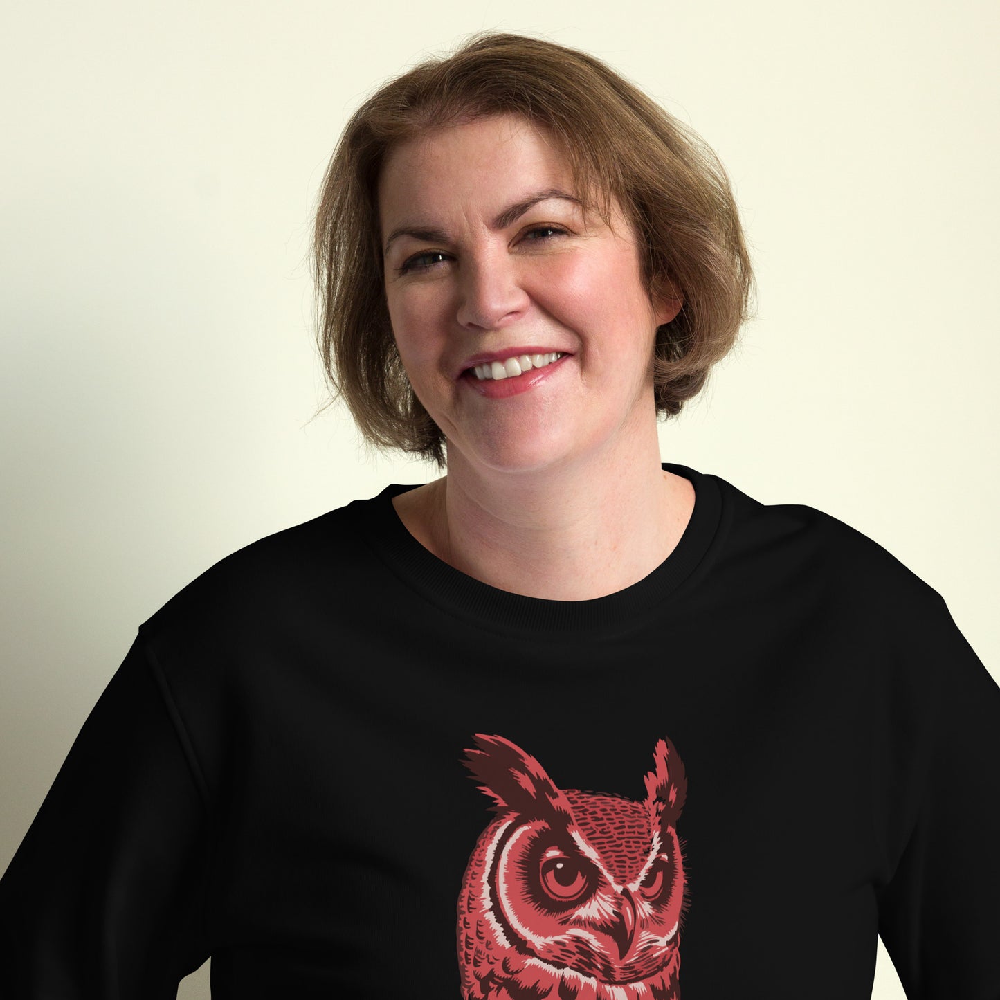 Unisex Organic Sweatshirt: 'Silent Watcher' in Fall | Ethical Owl Clothing USA Dudeily