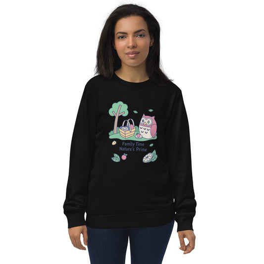 Unisex organic sweatshirt Black Dudeily