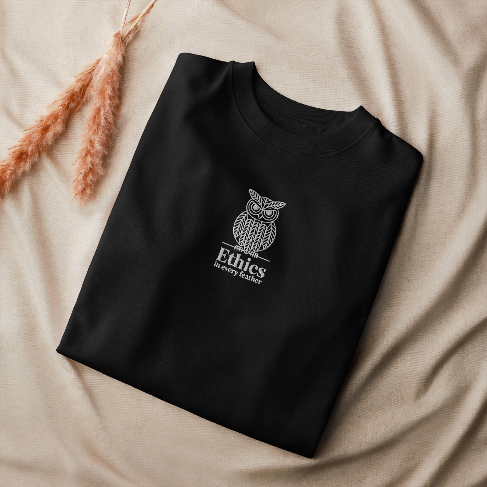 Owl Unisex Organic Sweatshirt – "Ethics in Every Feather" | Sustainable Fashion USA Dudeily