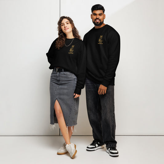 Owl Unisex Organic Sweatshirt: 'Wisdom Flies Light' in Fall | Sustainable Fashion USA Dudeily