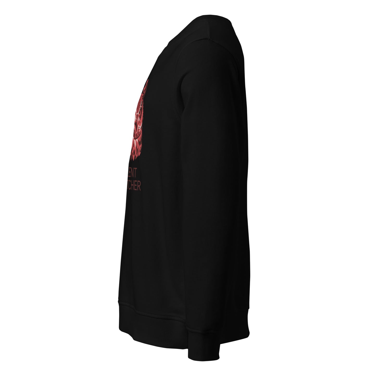 Unisex Organic Sweatshirt: 'Silent Watcher' in Fall | Ethical Owl Clothing USA Dudeily