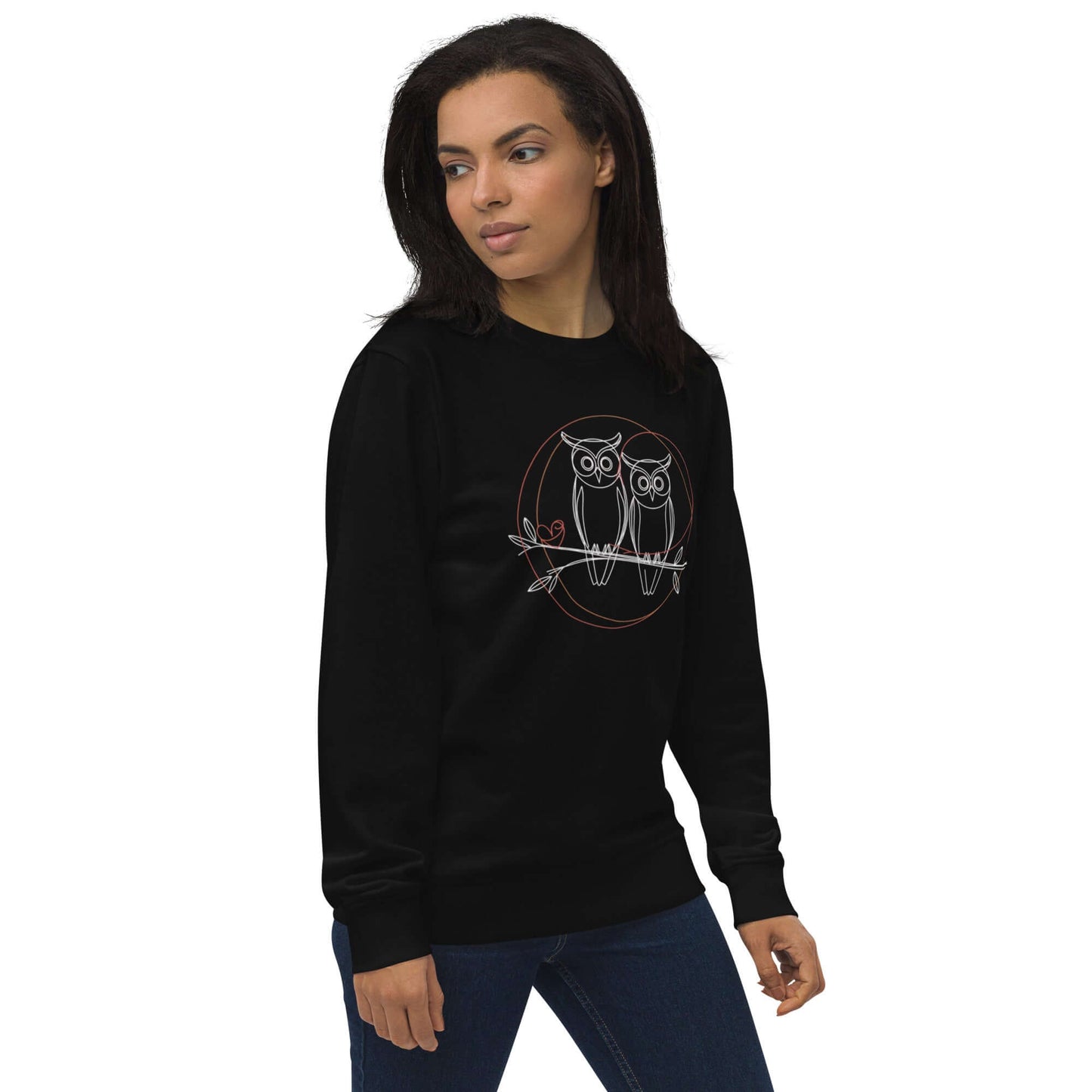 Unisex Organic Sweatshirt | Owl-Themed, Sustainable & Cozy Comfort Dudeily