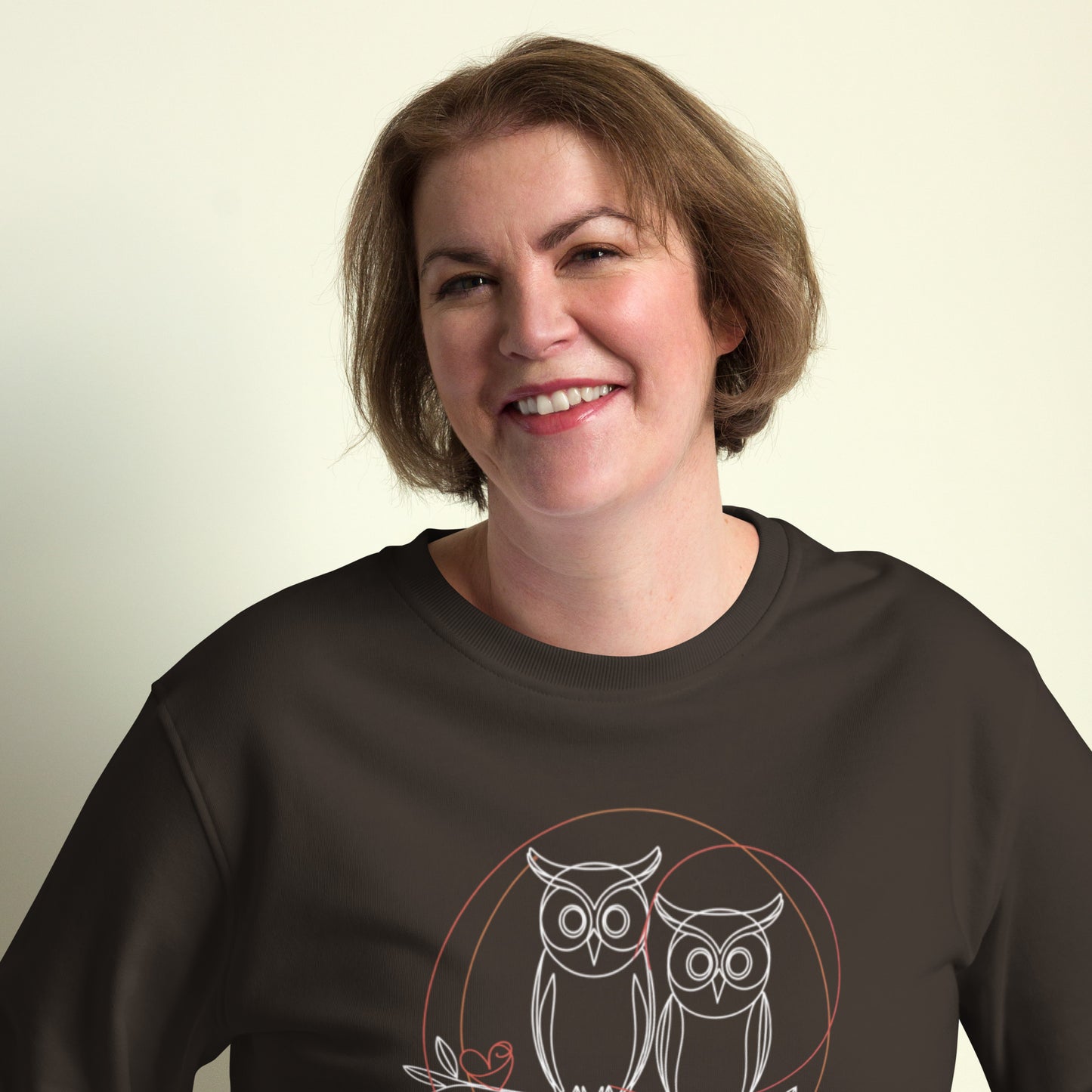 Unisex Organic Sweatshirt | Owl-Themed, Sustainable & Cozy Comfort Dudeily