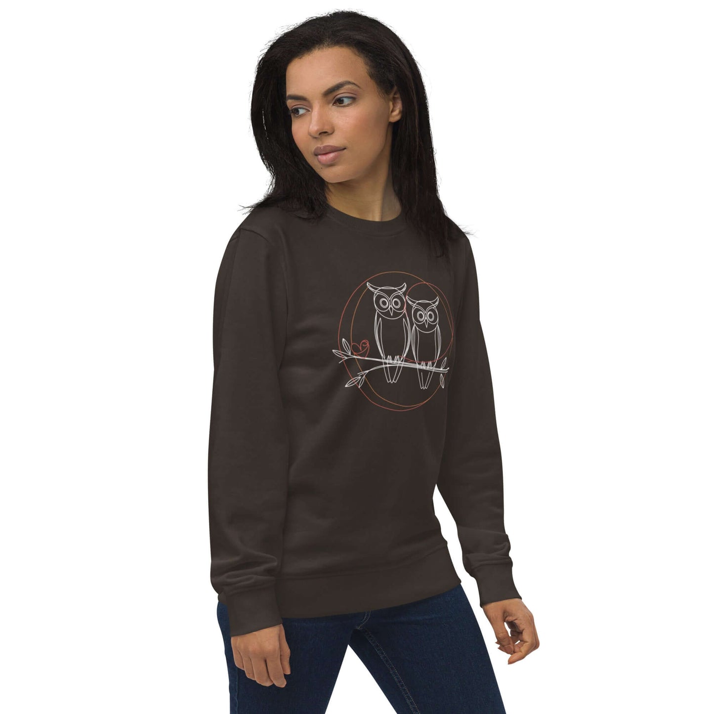 Unisex Organic Sweatshirt | Owl-Themed, Sustainable & Cozy Comfort Dudeily