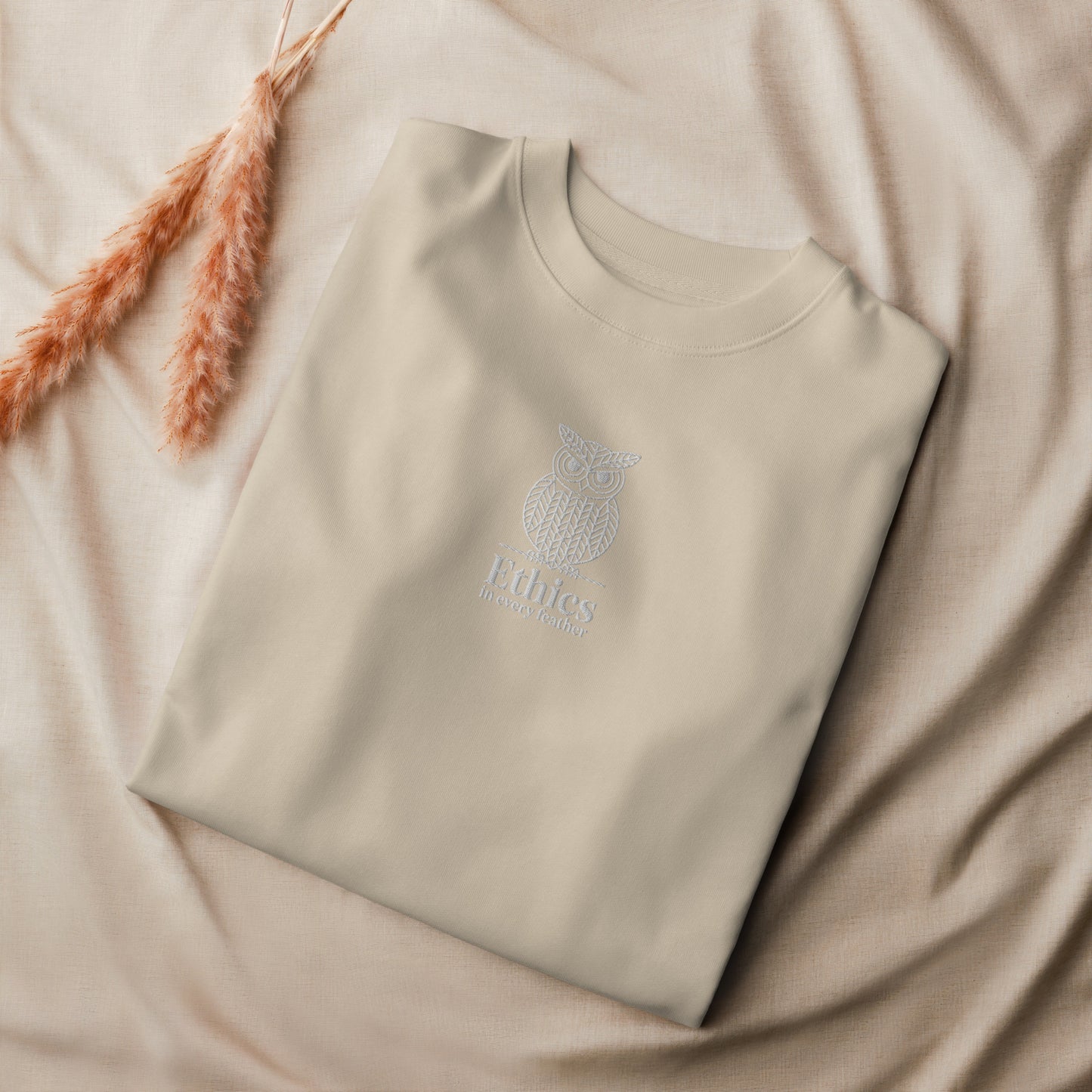 Owl Unisex Organic Sweatshirt – "Ethics in Every Feather" | Sustainable Fashion USA Dudeily