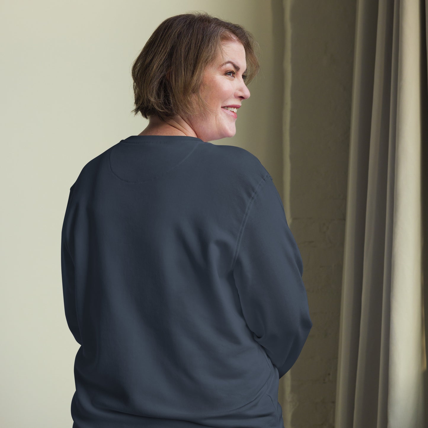 Unisex Organic Sweatshirt: Halloween Owl Spooky Sustainable Style | Eco-Friendly USA Dudeily