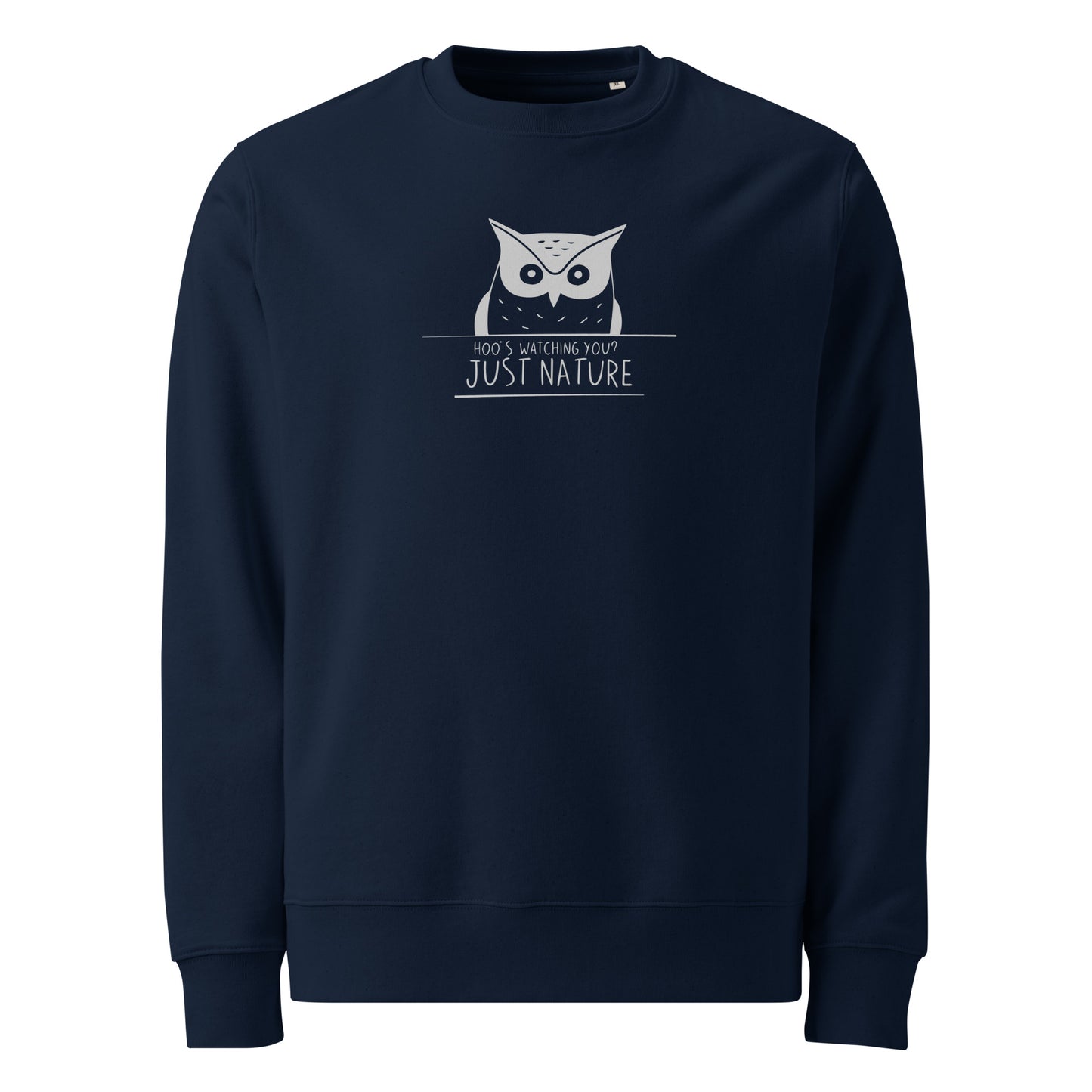 Unisex Organic Sweatshirt: 'Stay Cozy Hoot Loud' in Fall | Sustainable Owl Fashion USA Dudeily