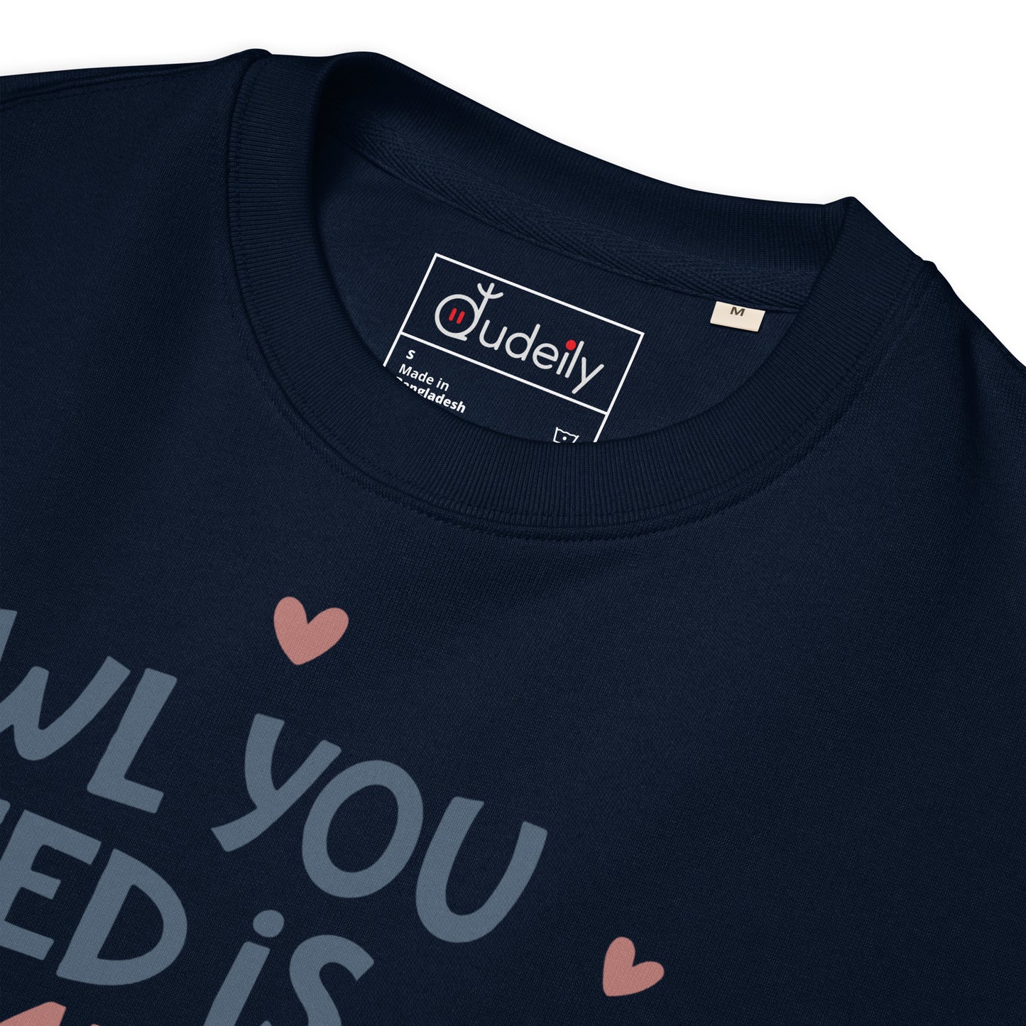 Unisex Organic Sweatshirt – OwlNest Sustainable Fashion for Cozy Family Day Vibes Dudeily