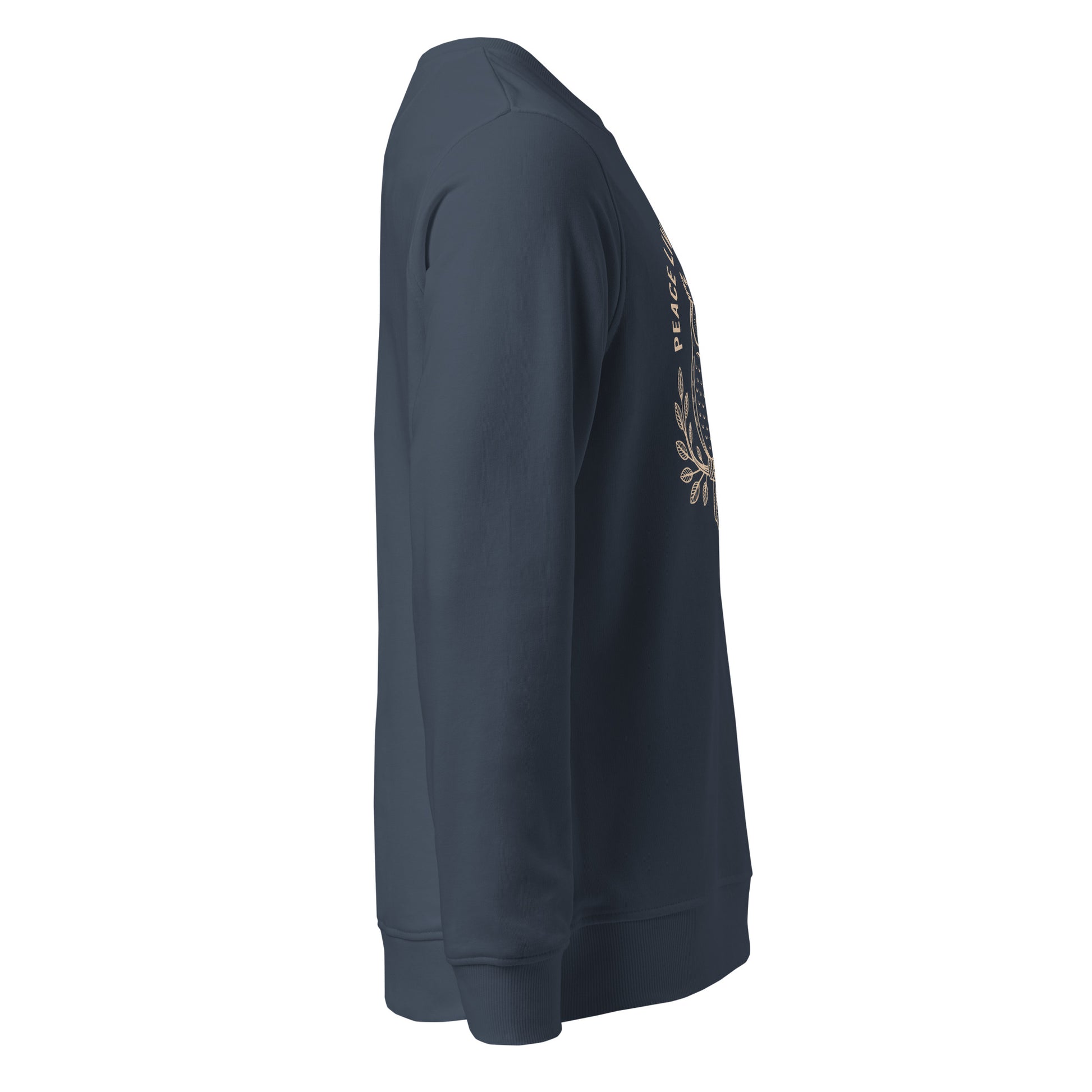 Unisex Organic Sweatshirt: 'Peace in the Night' in Fall | Sustainable Owl Fashion USA Dudeily