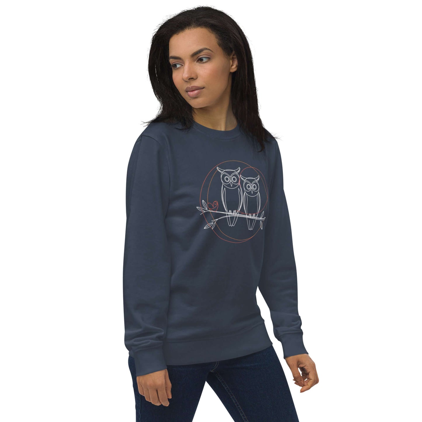 Unisex Organic Sweatshirt | Owl-Themed, Sustainable & Cozy Comfort Dudeily