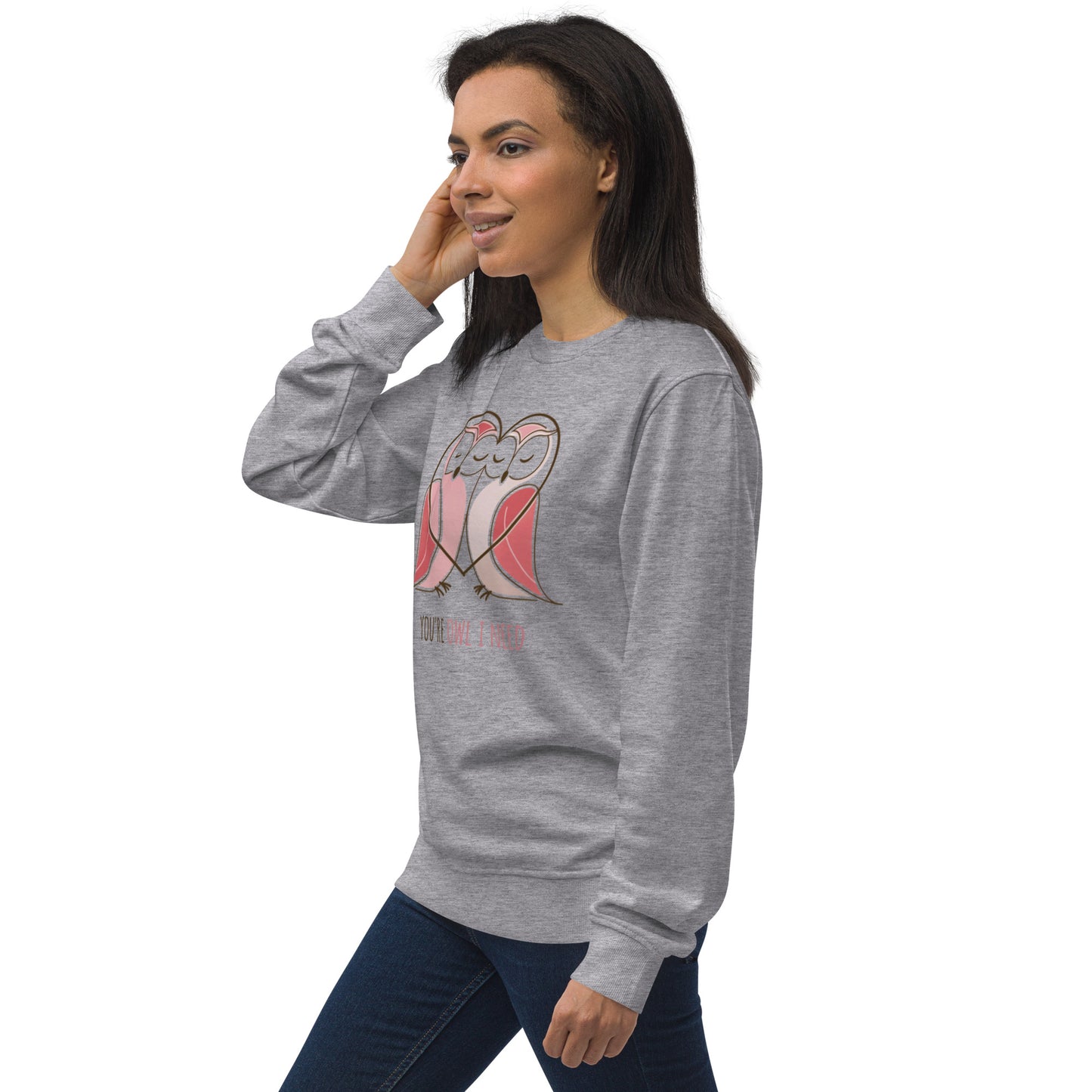 Owl-Themed Unisex Organic Sweatshirt | Eco-Friendly Fashion & Stylish Comfort Dudeily