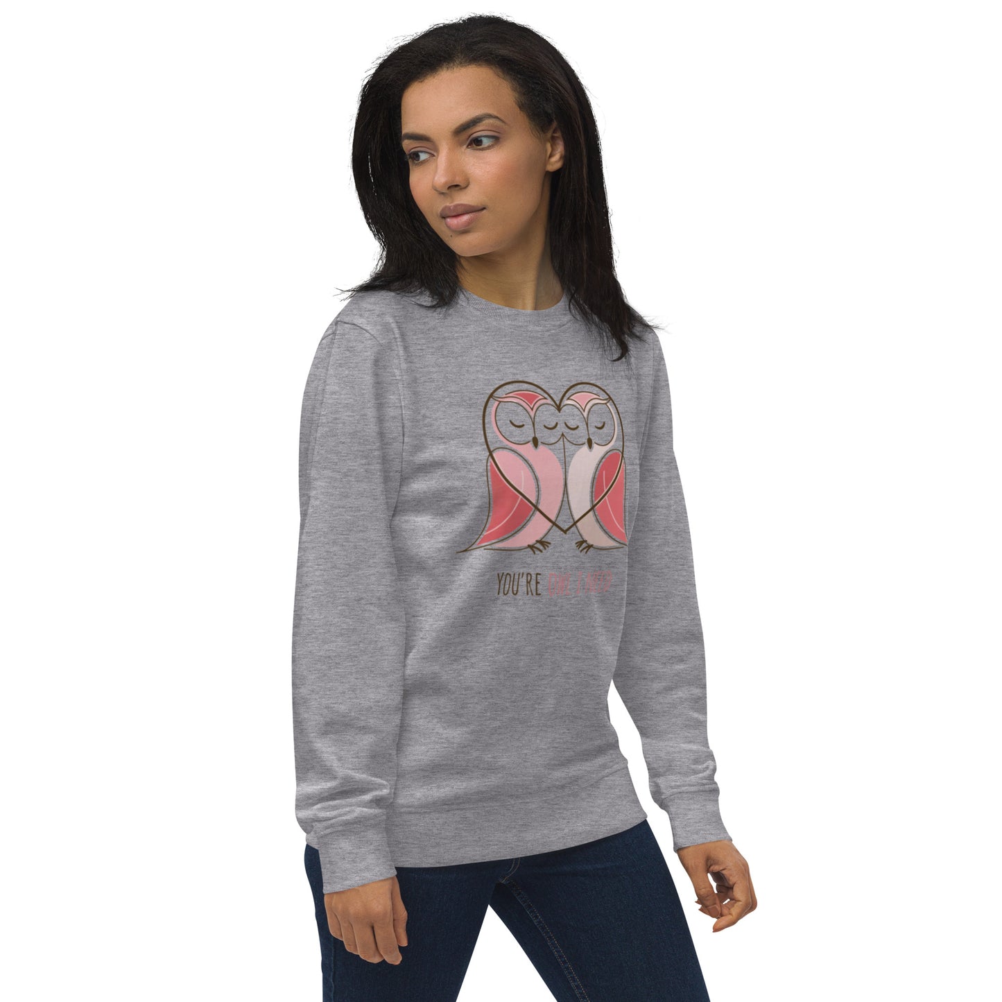 Owl-Themed Unisex Organic Sweatshirt | Eco-Friendly Fashion & Stylish Comfort Dudeily