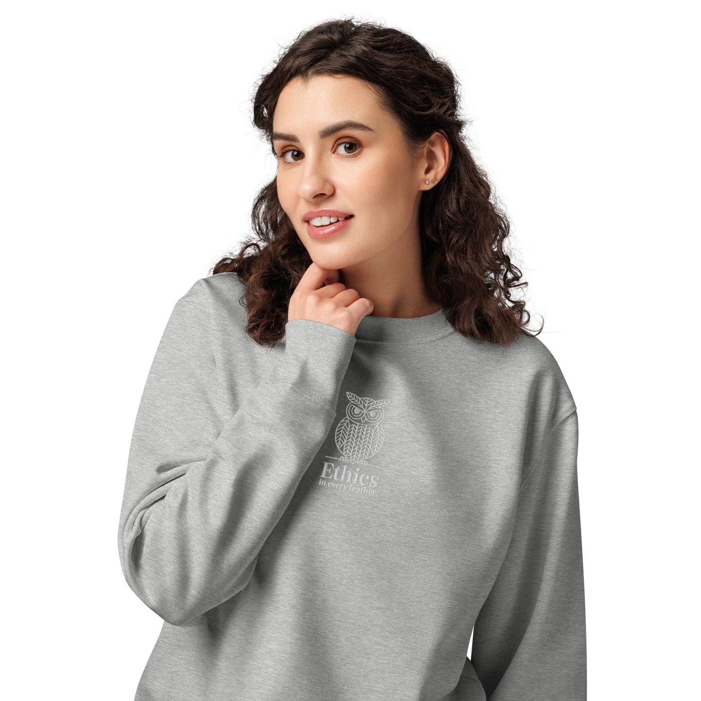 Owl Unisex Organic Sweatshirt – "Ethics in Every Feather" | Sustainable Fashion USA Dudeily