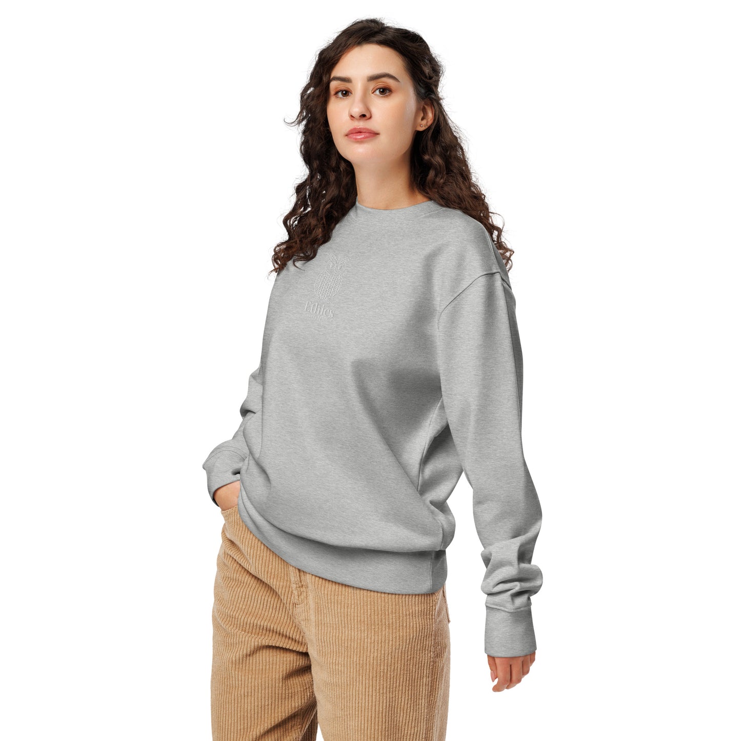 Owl Unisex Organic Sweatshirt – "Ethics in Every Feather" | Sustainable Fashion USA Dudeily