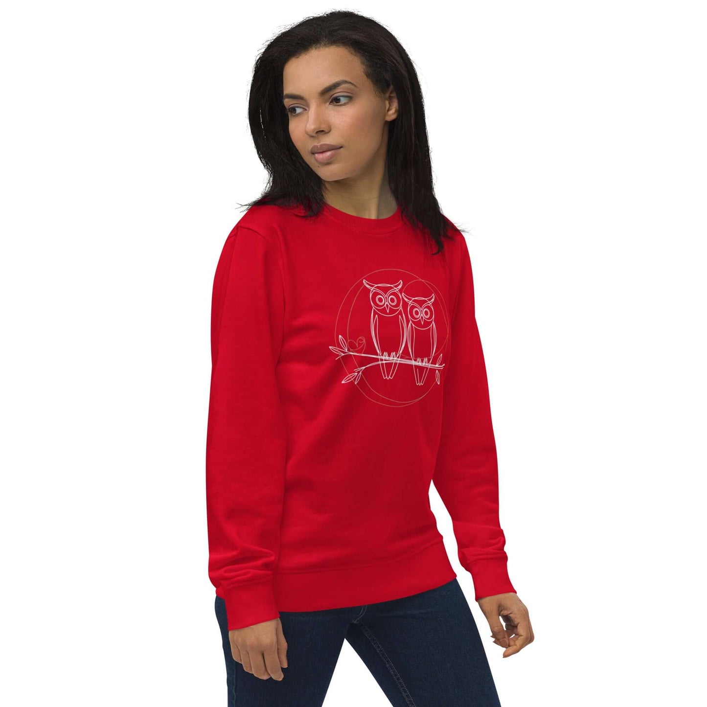 Unisex Organic Sweatshirt | Owl-Themed, Sustainable & Cozy Comfort Dudeily