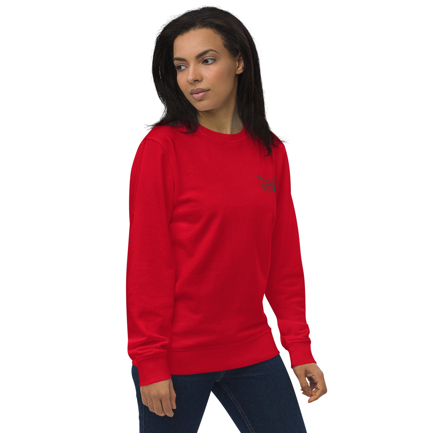 Unisex Organic Sweatshirt: Ethical by Nature | Owl Embroidered Sustainable Fashion USA by Dudeily Dudeily