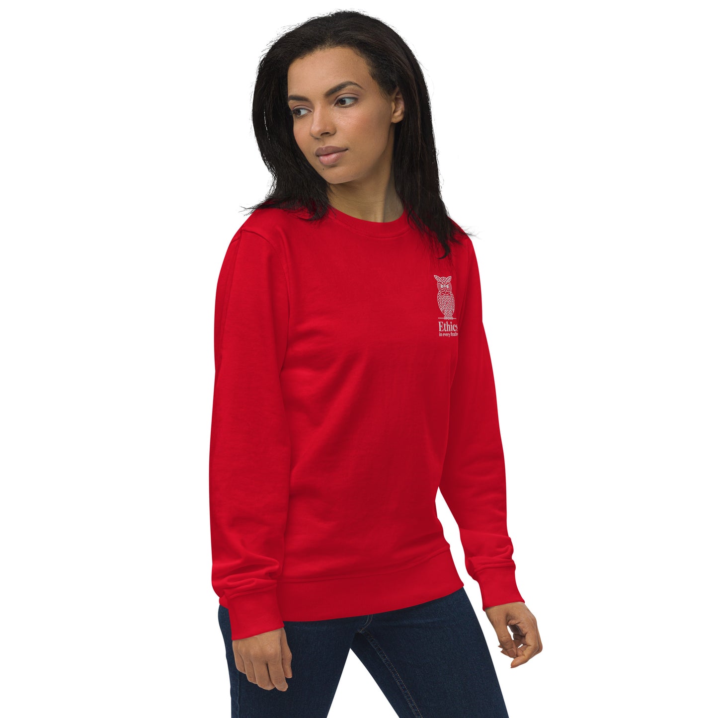 Owl Unisex Organic Sweatshirt – "Ethics in Every Feather" | Sustainable Fashion USA Dudeily